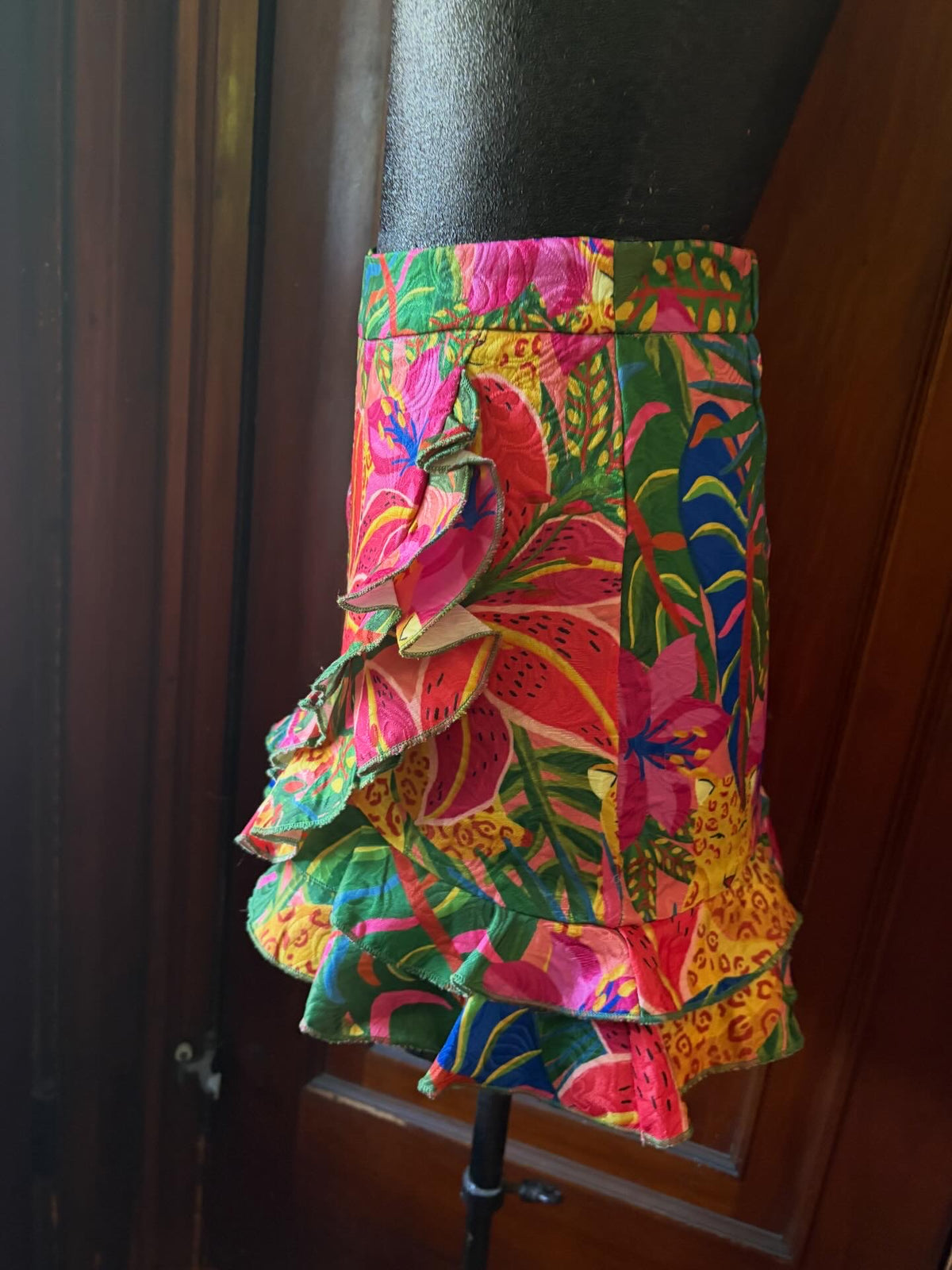Tropical Ruffle Skirt