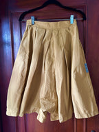 Flared Taffeta Shorts