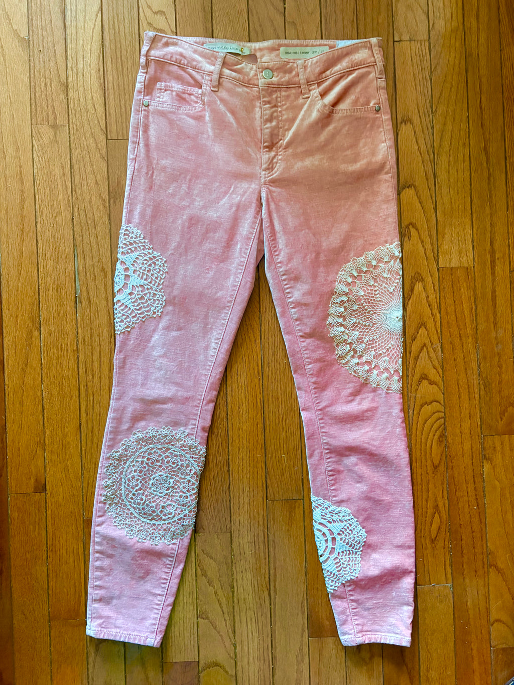 Doilified Velvet Pants