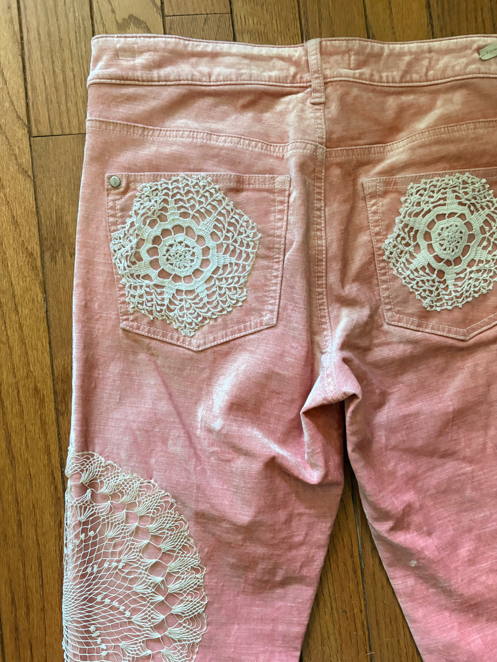 Doilified Velvet Pants