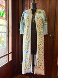 Cornflower Garden towel robe