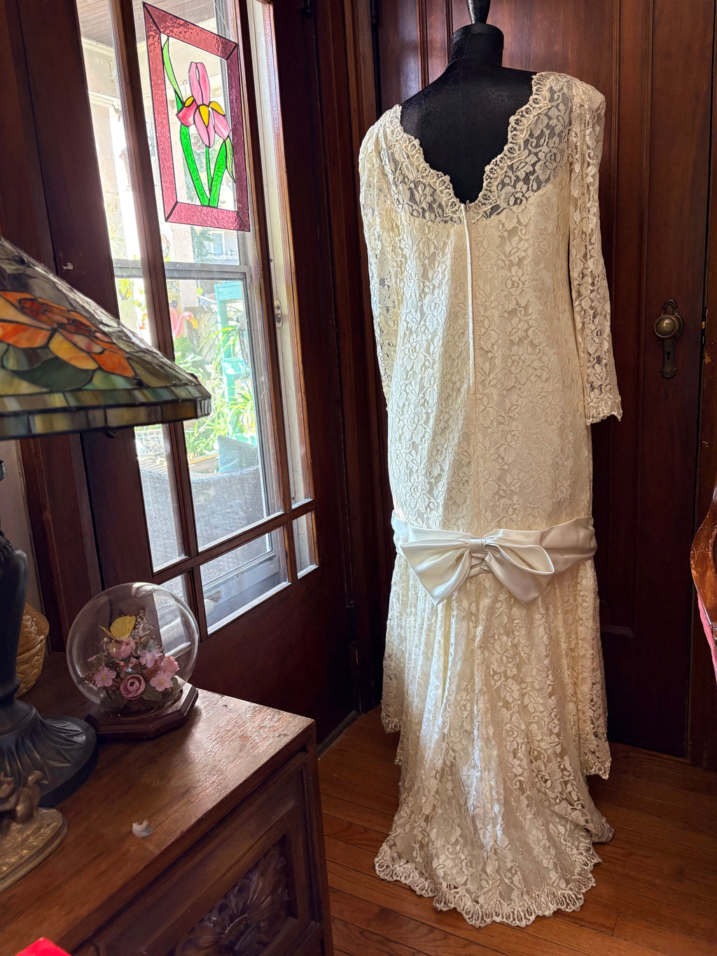 Vintage Lace Drop Waist wedding gown