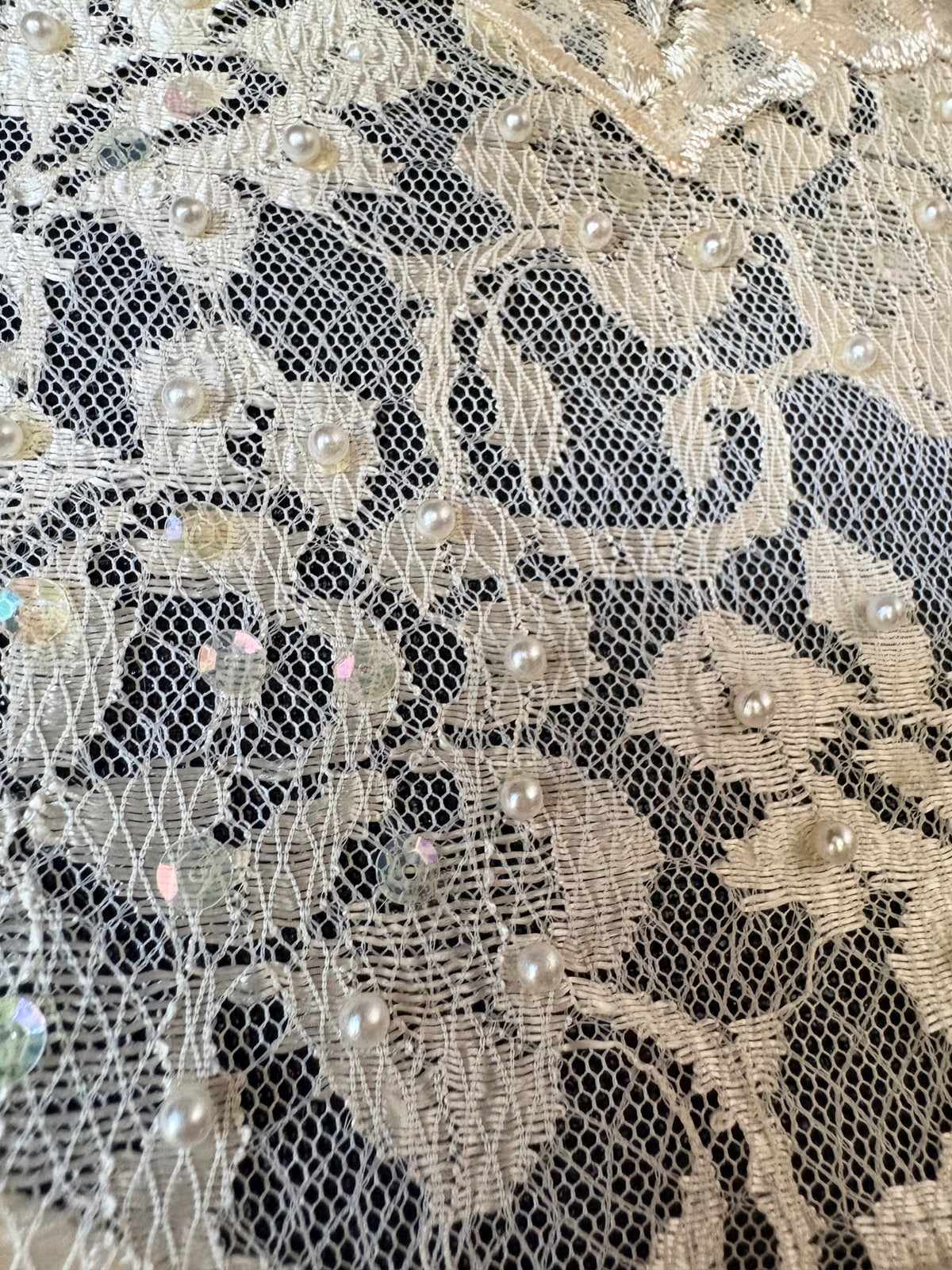 Vintage Lace Drop Waist wedding gown