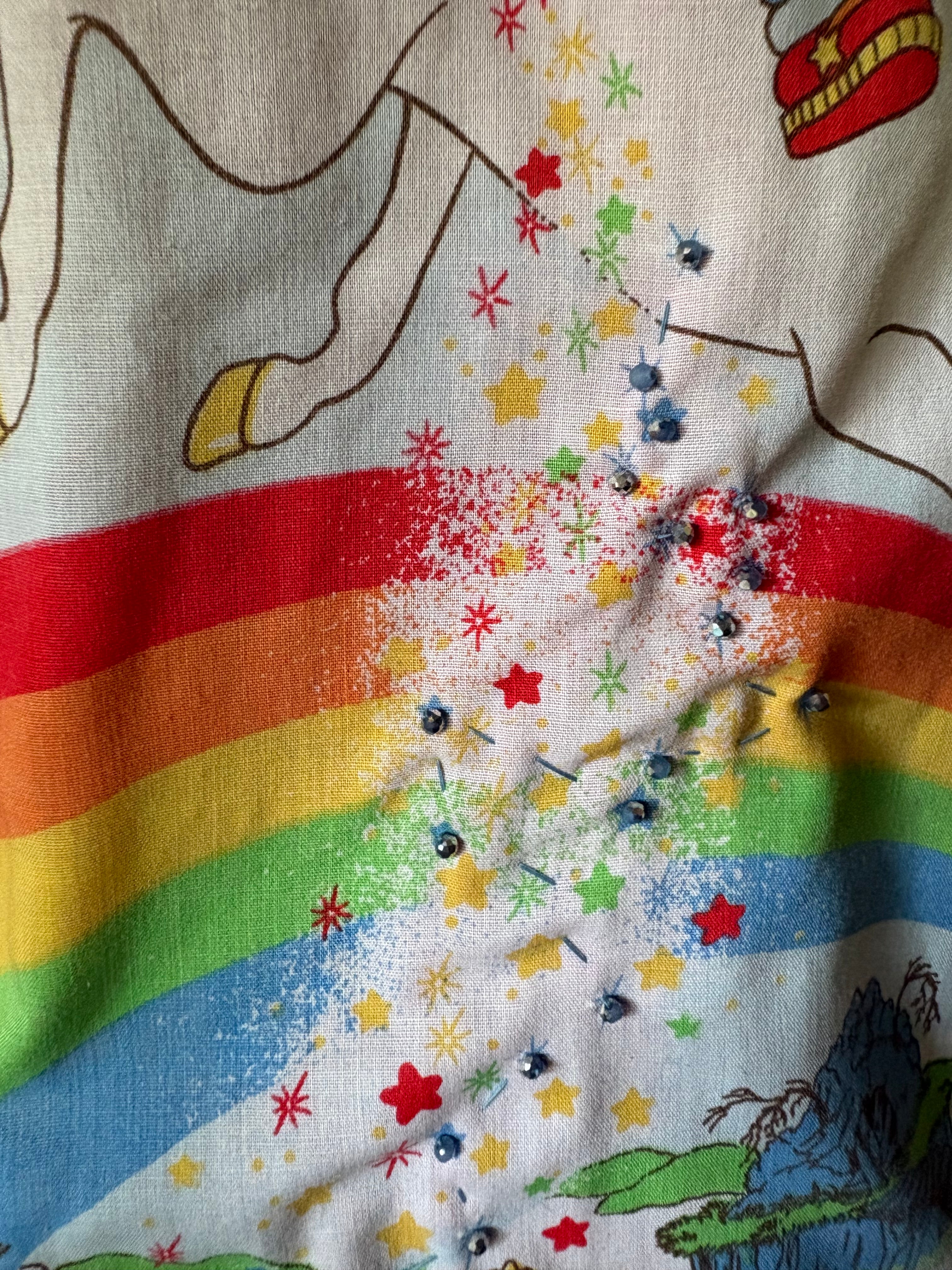 Rainbow Brite velour shirt