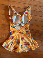 Graphic Skirted Swimsuit