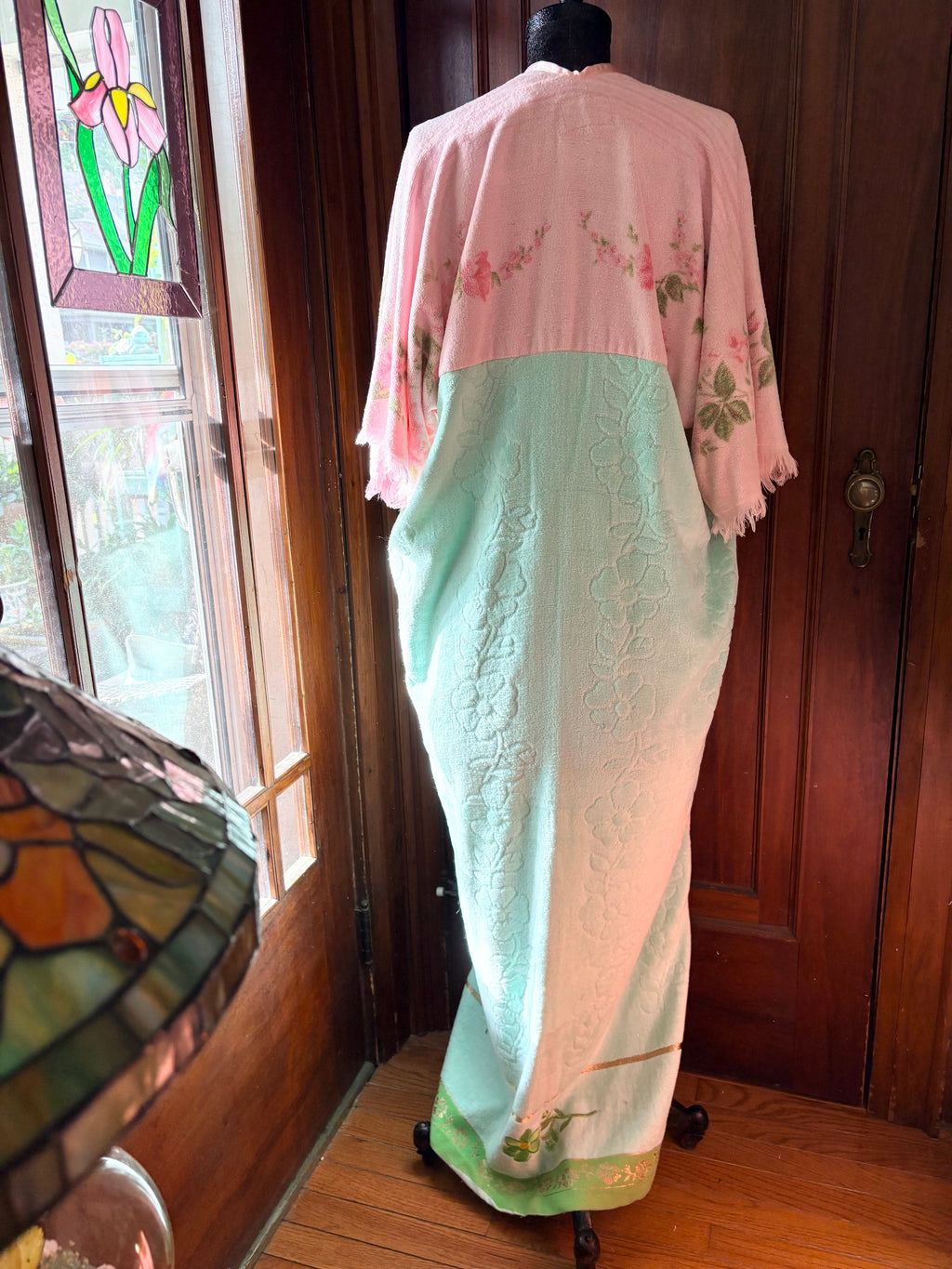 Pastel Peony towel caftan
