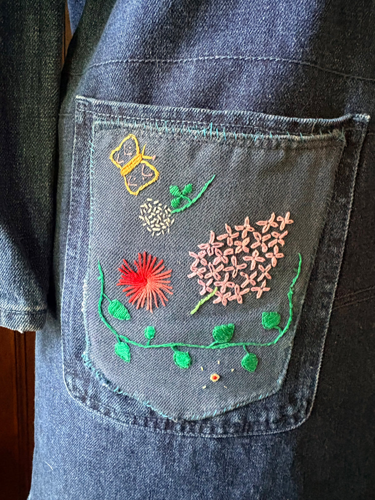 Pocket Garden Denim Dress