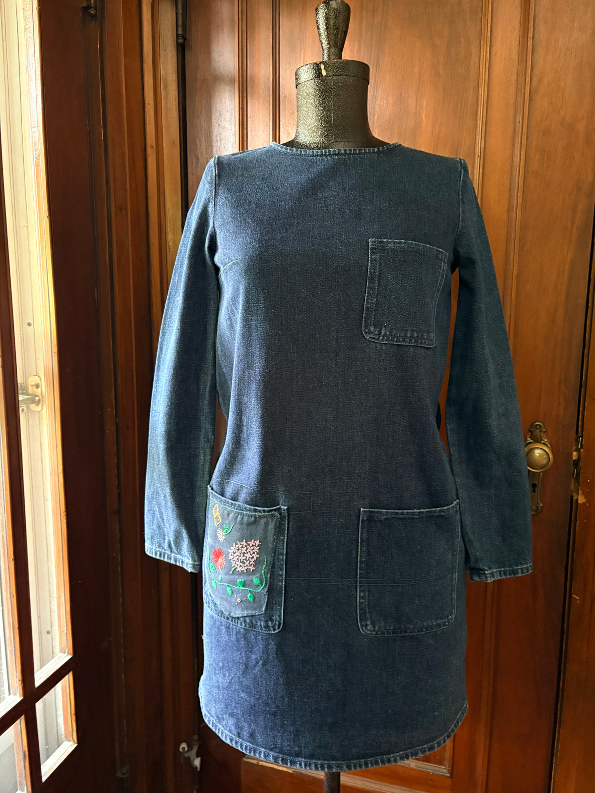Pocket Garden Denim Dress