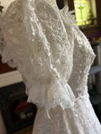Vintage lace wedding gown