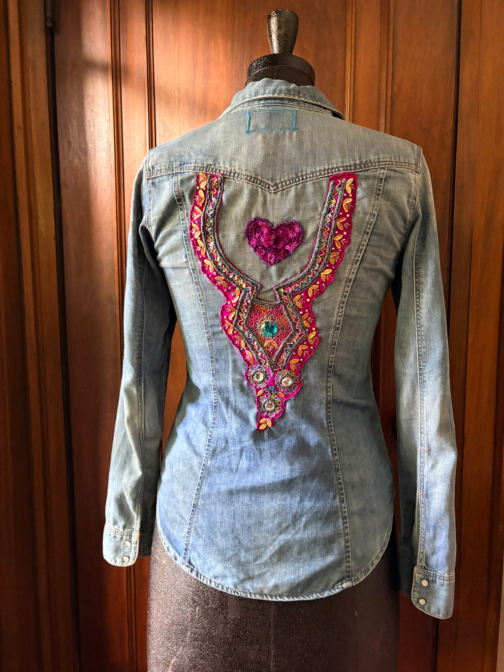Groovy Heart Denim Shirt