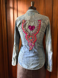 Groovy Heart Denim Shirt