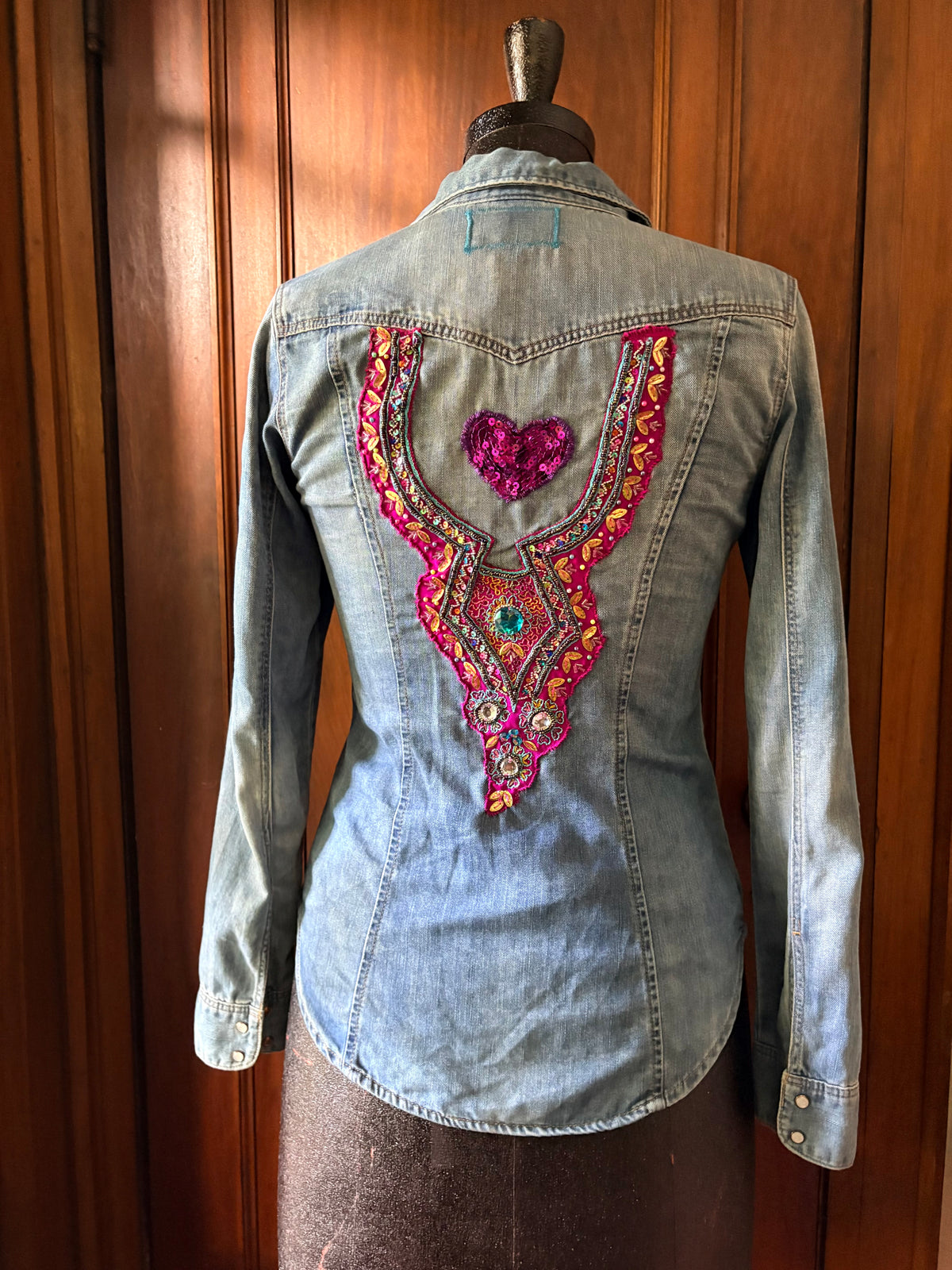 Groovy Heart Denim Shirt