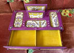 Flower Frolic desktop organizer/jewelry box