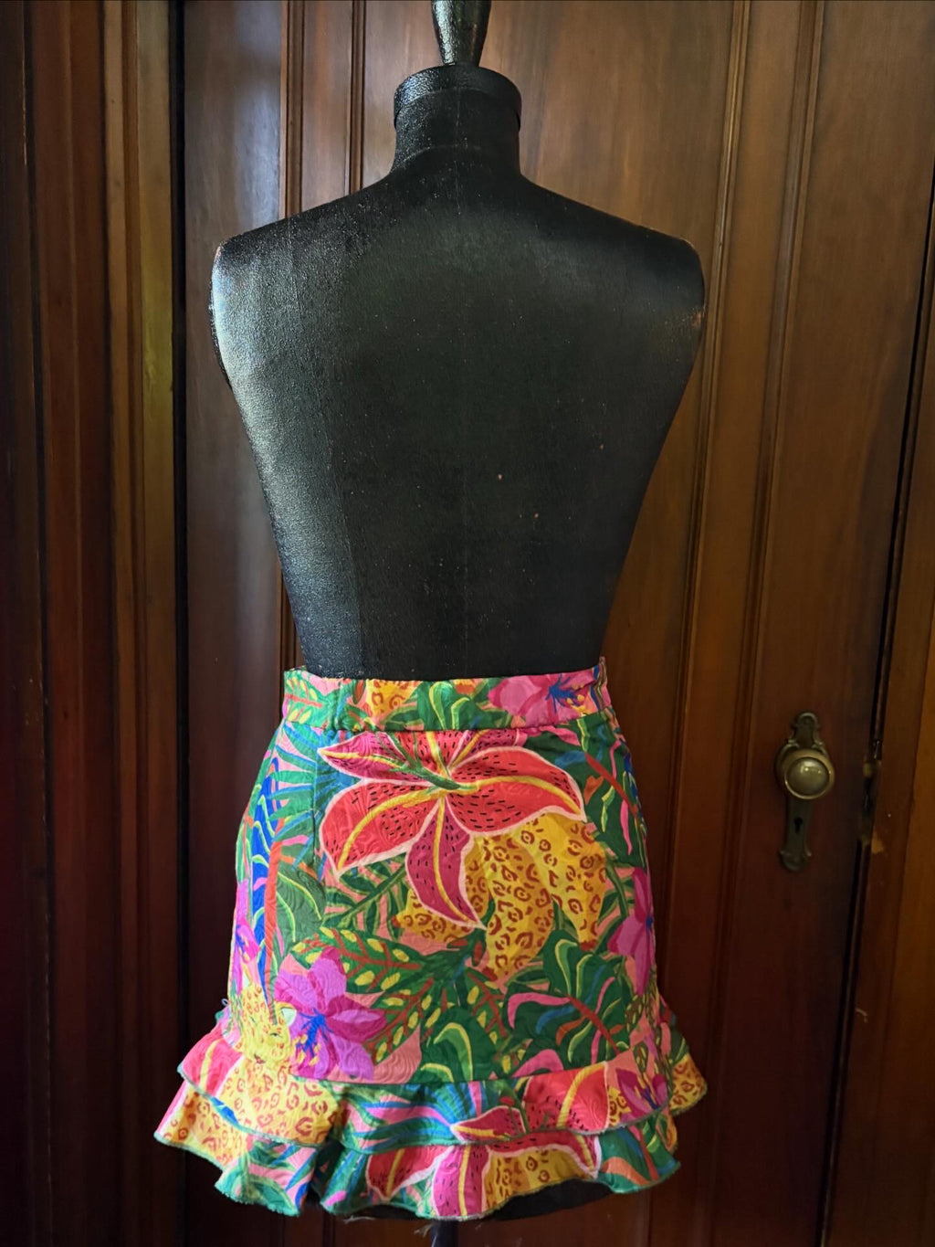 Tropical Ruffle Skirt