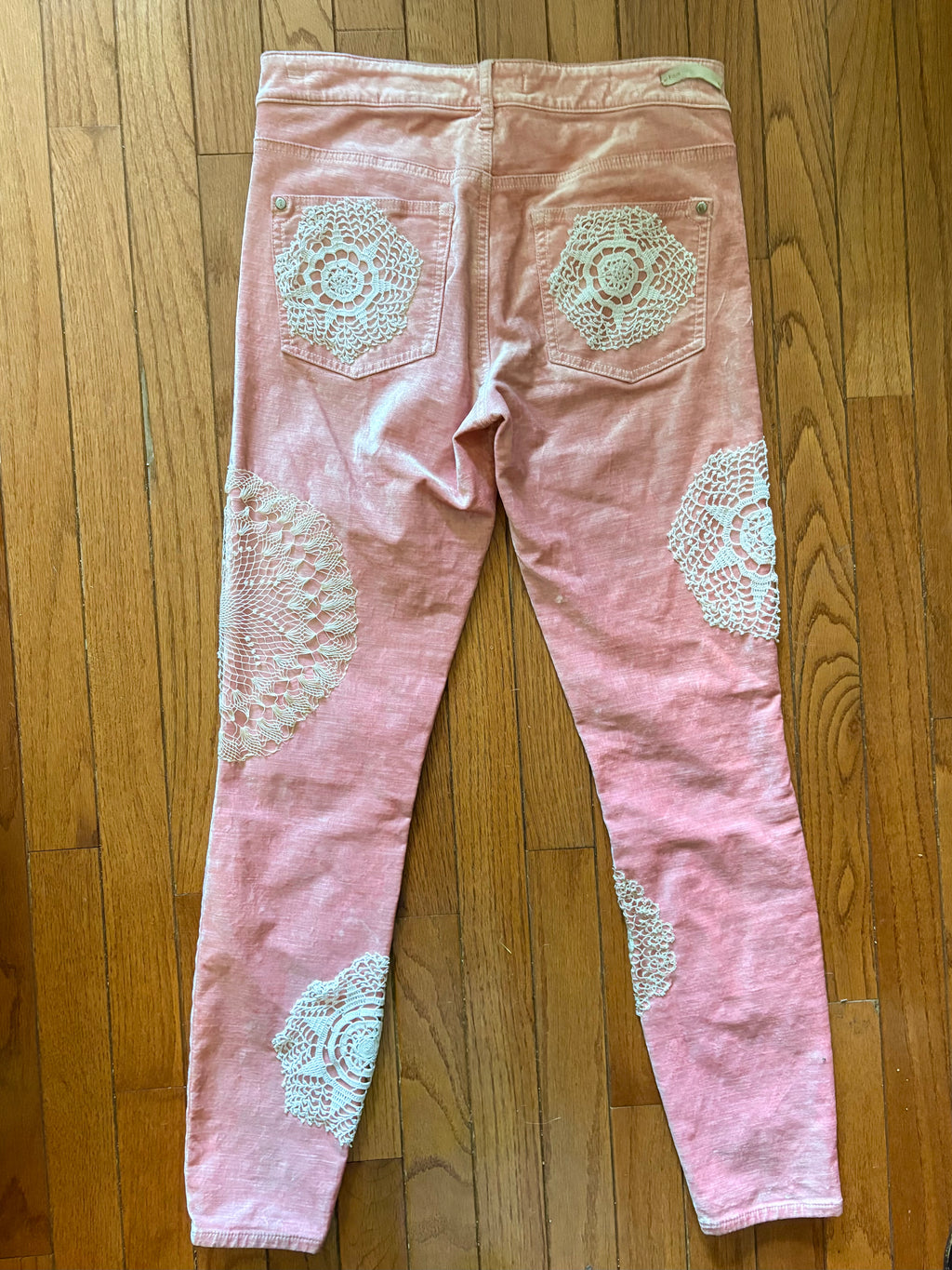 Doilified Velvet Pants