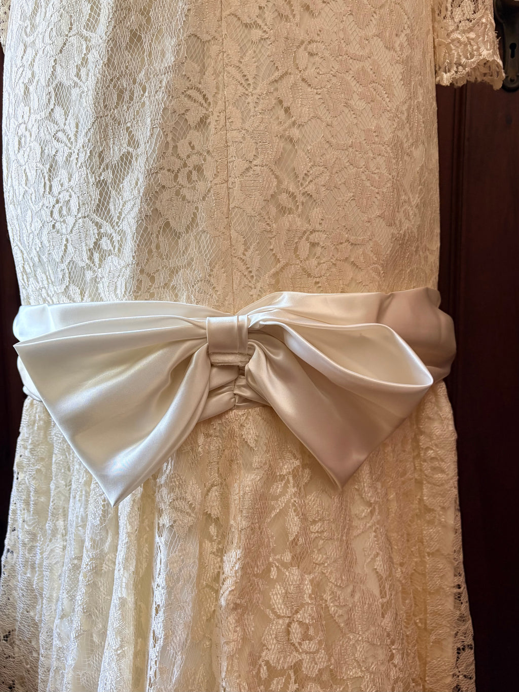 Vintage Lace Drop Waist wedding gown