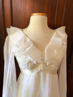 Vintage Ruffle Collar wedding gown