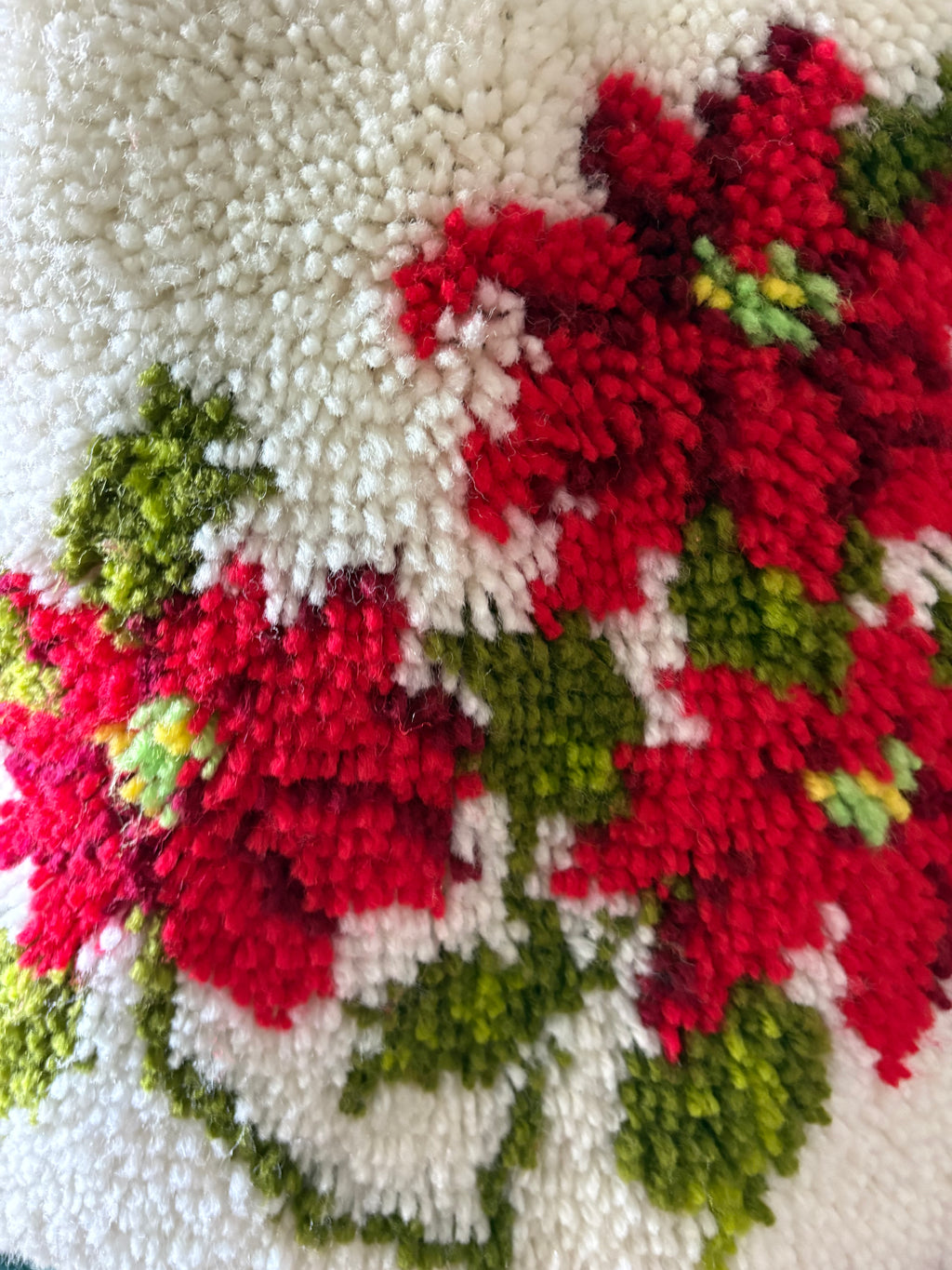 Poinsettia rug sweatshirt