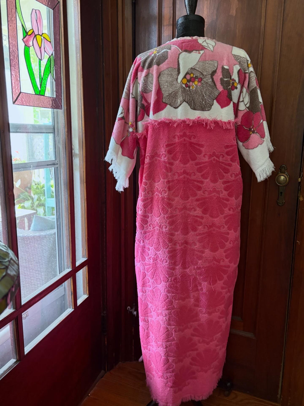 Pink Garden towel dress