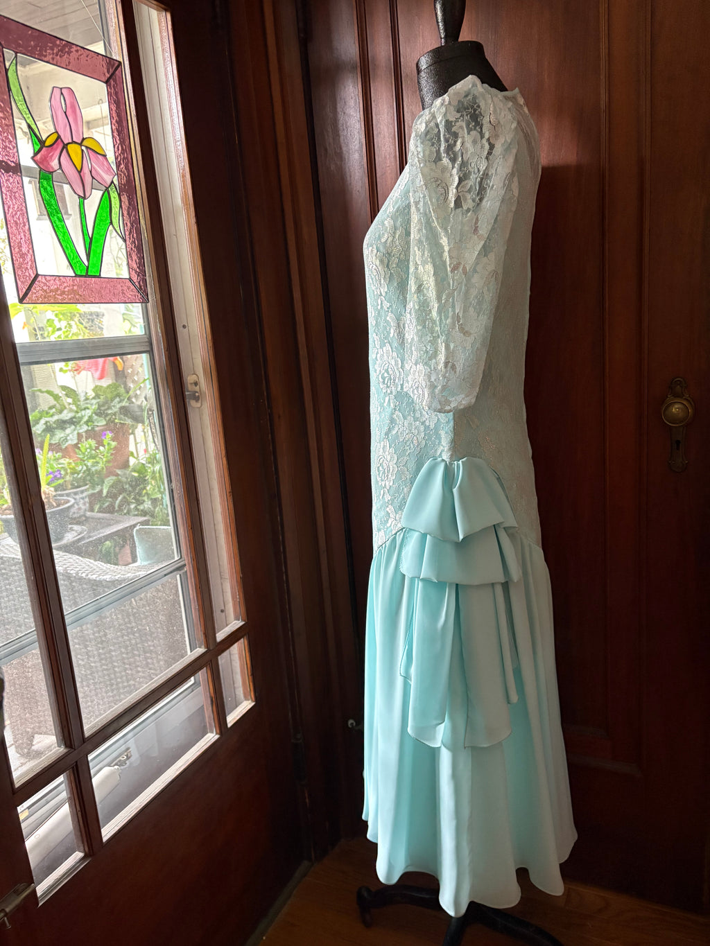 Robin Egg lace dress