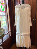 Vintage Lace Drop Waist wedding gown