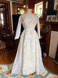 Vintage Pleated Wedding Gown