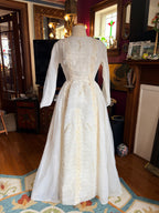 Vintage Pleated Wedding Gown