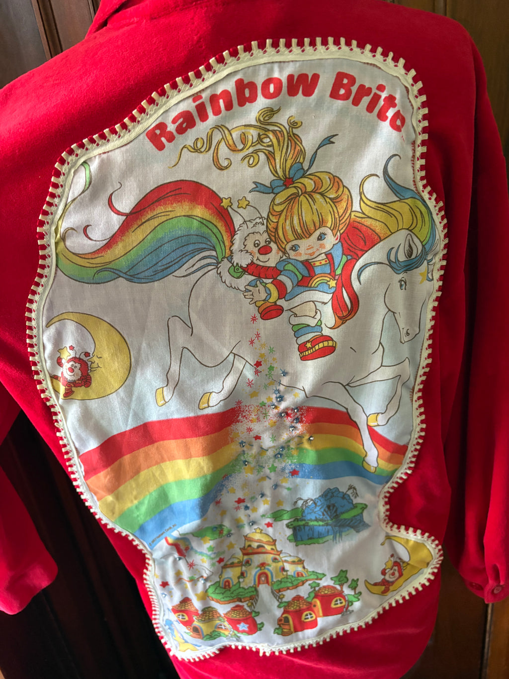 Rainbow Brite velour shirt