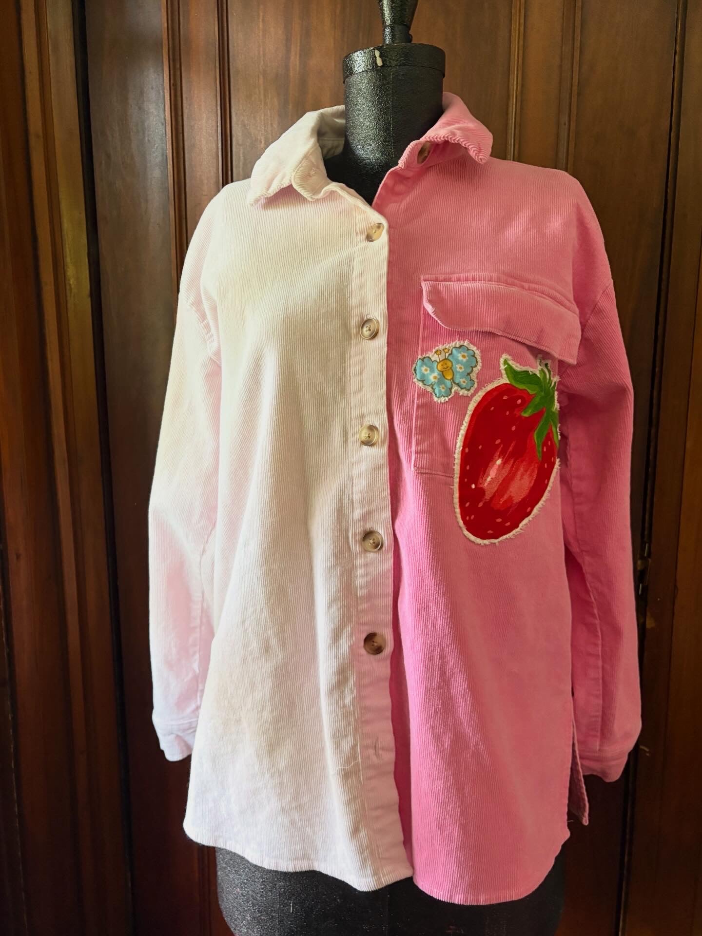 Strawberry Shortcake corduroy shirt