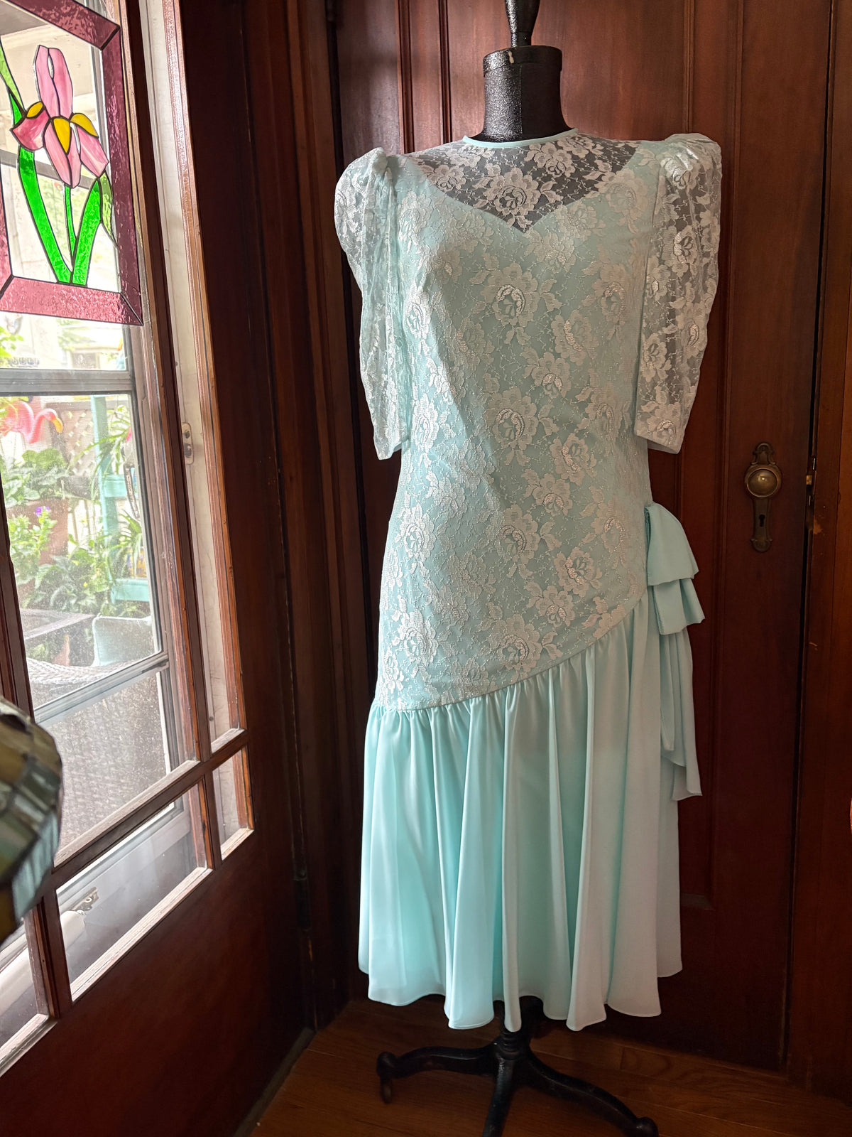 Robin Egg lace dress