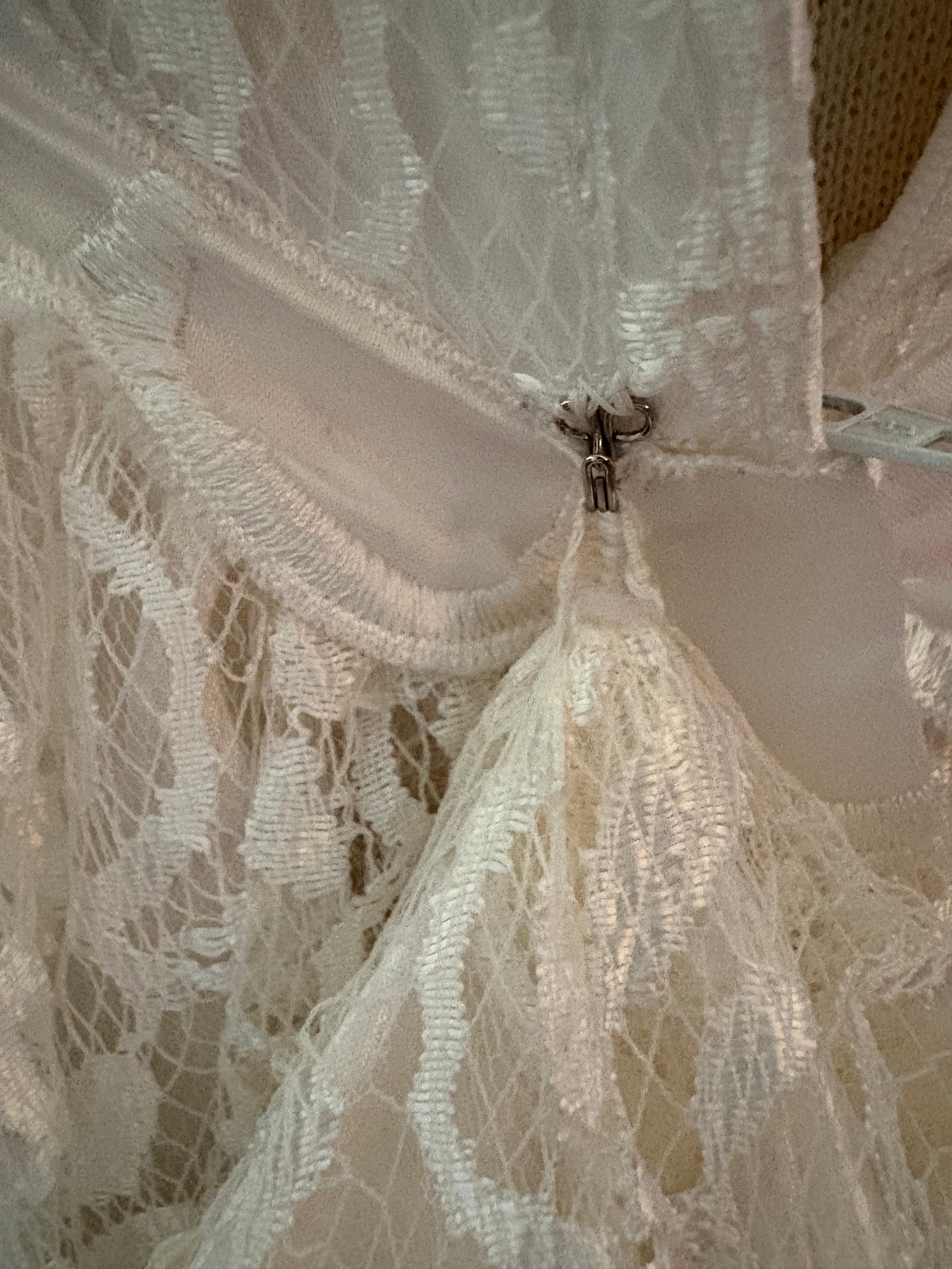 Vintage lace wedding gown