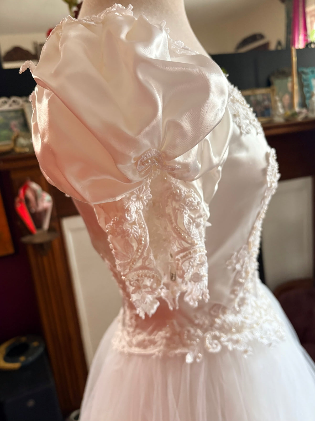 Vintage Tulle Wedding Gown