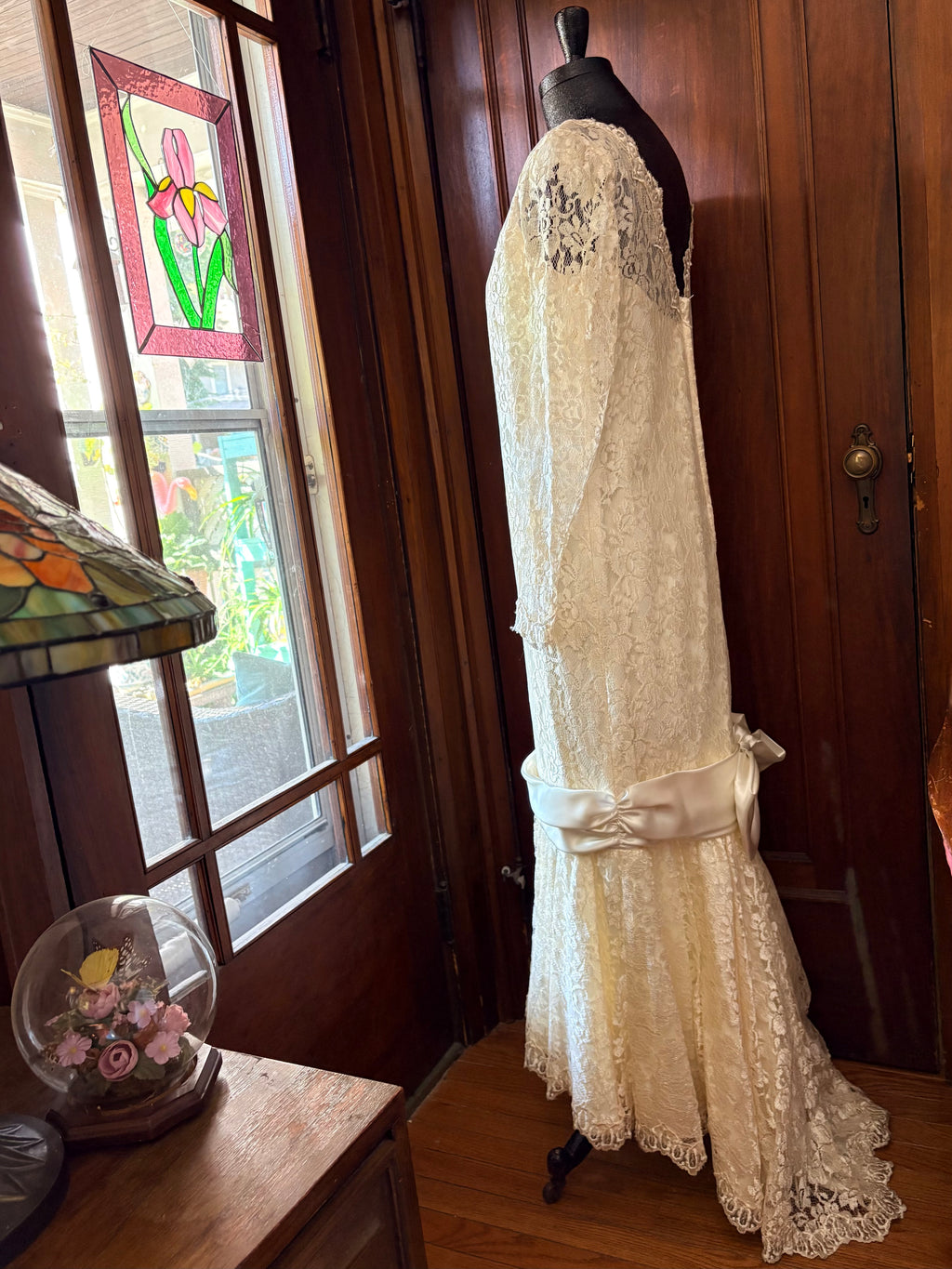 Vintage Lace Drop Waist wedding gown