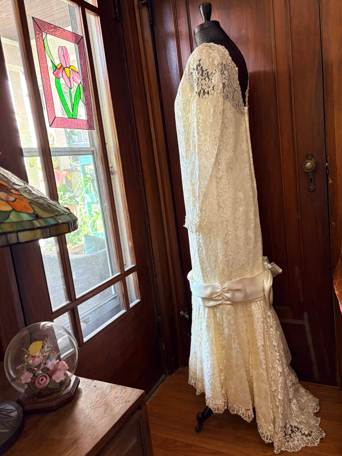 Vintage Lace Drop Waist wedding gown