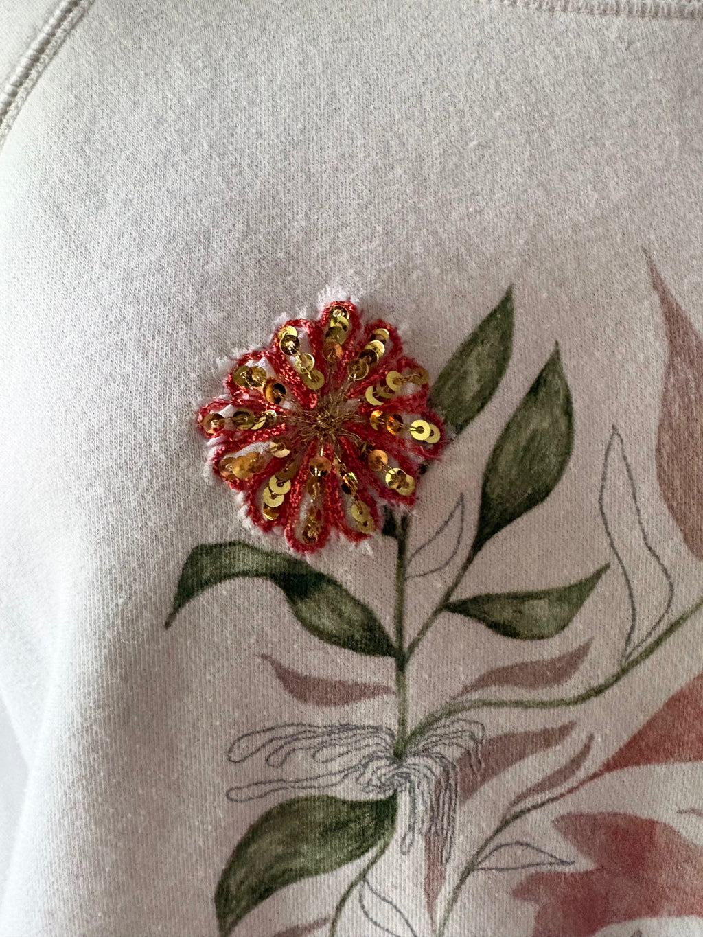 Crochet Garden Sweatshirt