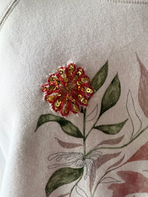 Crochet Garden Sweatshirt