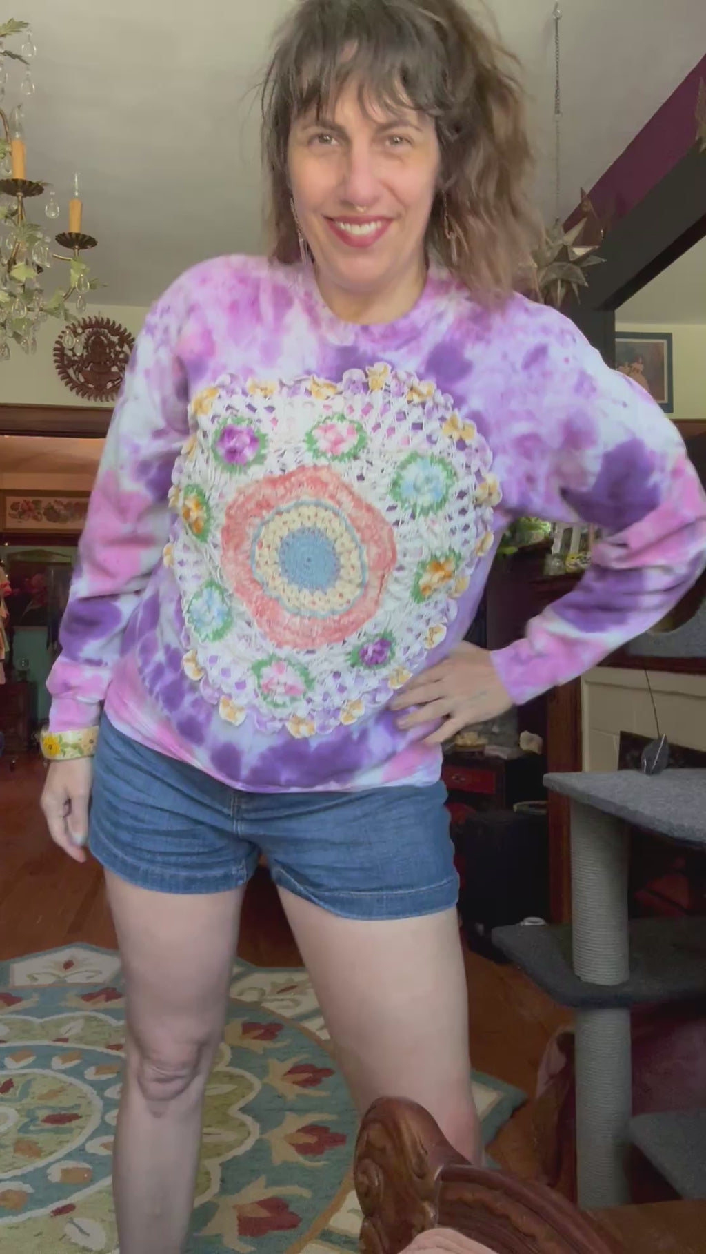 Crochet Olé sweatshirt