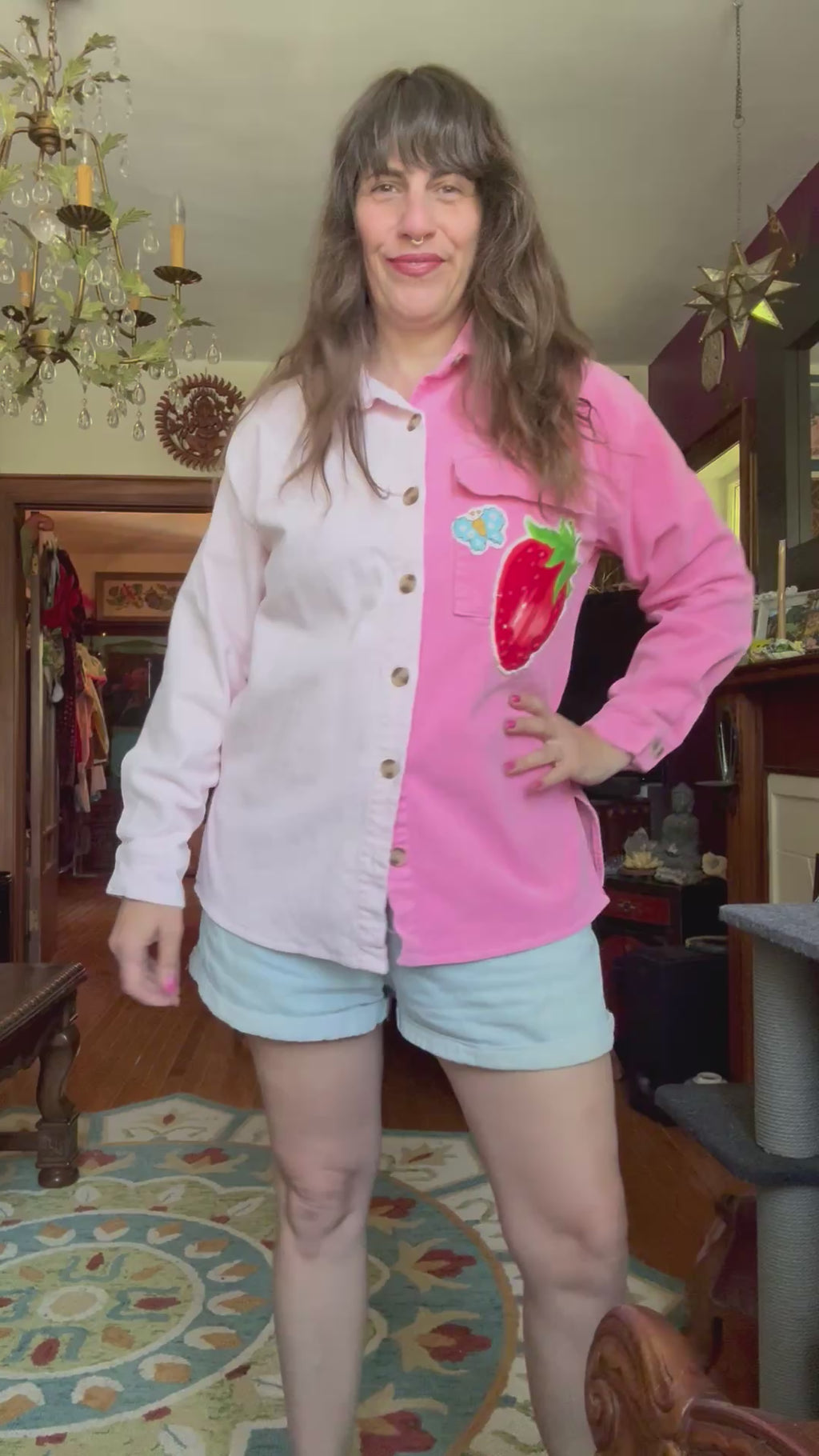 Strawberry Shortcake corduroy shirt