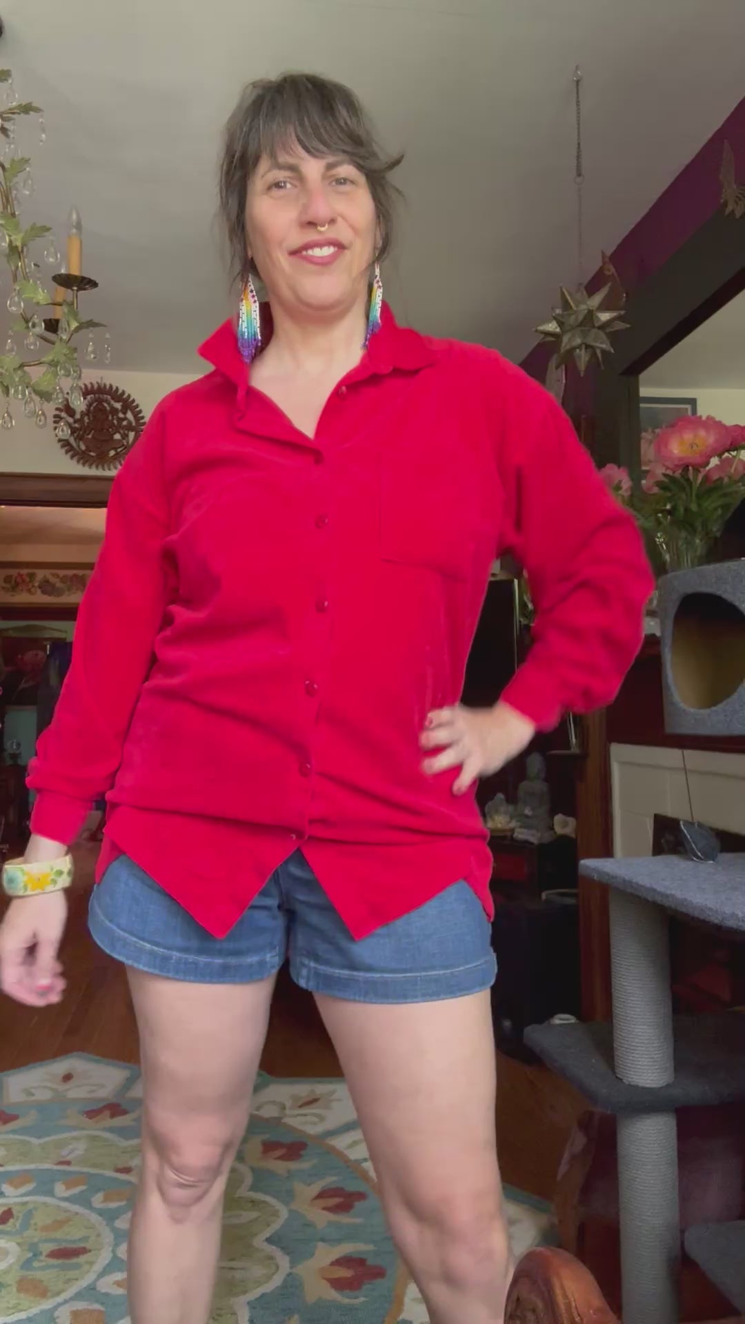 Rainbow Brite velour shirt
