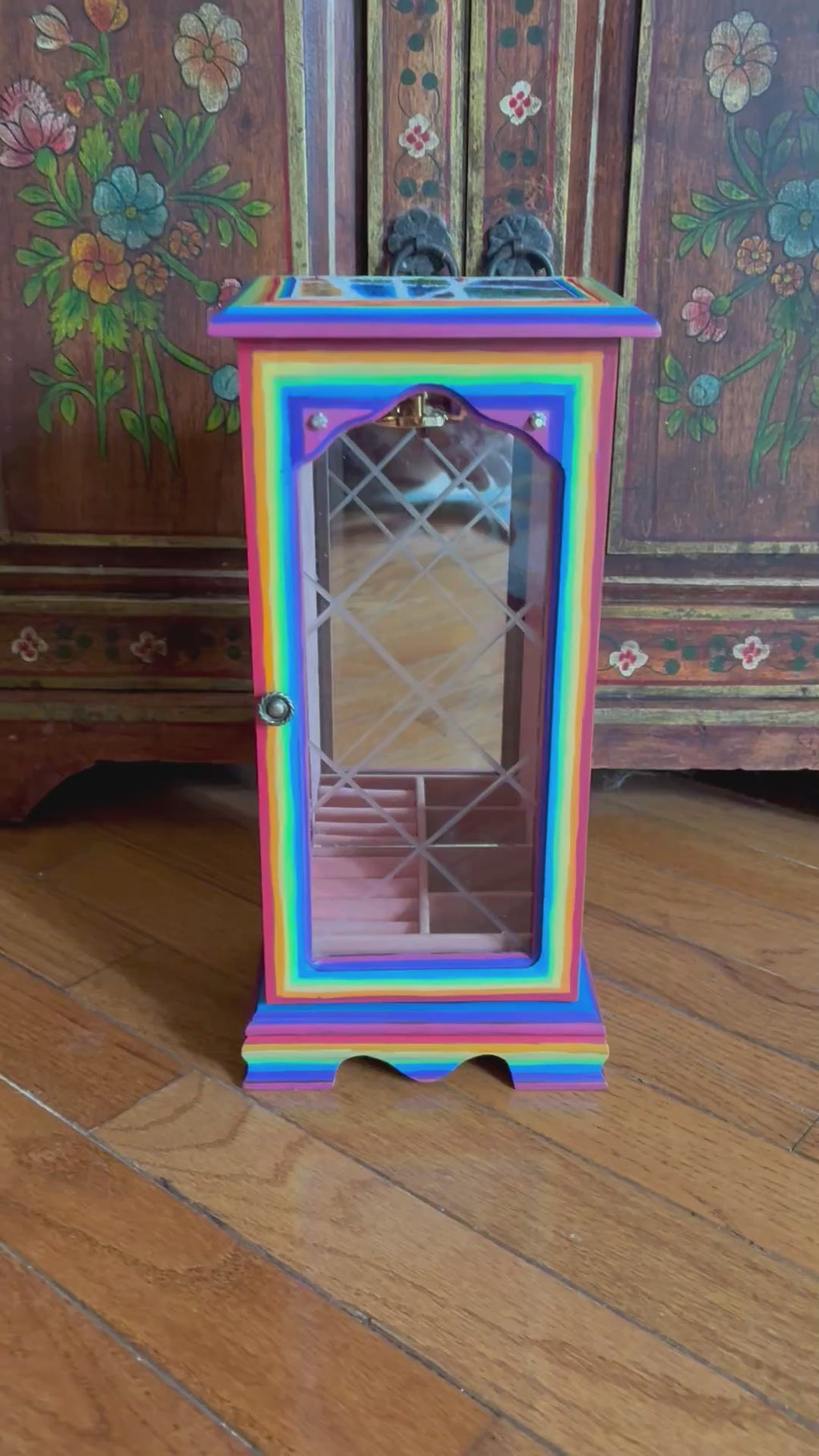 Rainbow sparkle jewelry box