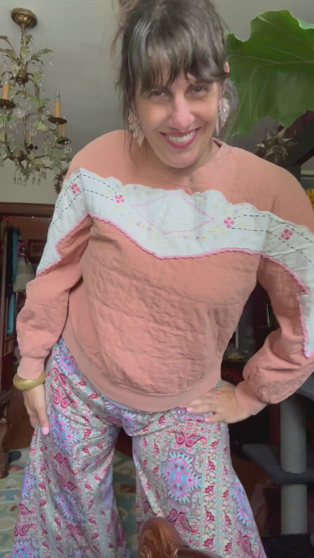 Quaint and Quilted Sweatshirt