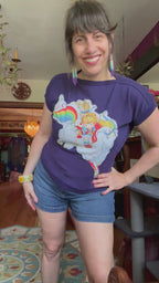 Rainbow Brite cap sleeve sweatshirt